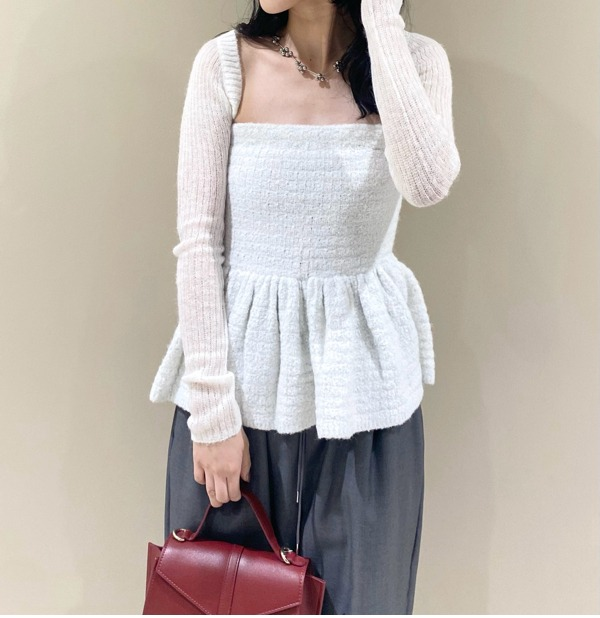 🌼LILY BROWN【新作】ボレロとペプラムニットセット🌼 | ウサギ