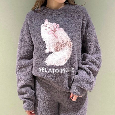 😸gelato pique【新作】リボン×CAT柄がキャッチーな1枚😸 | ウサギ