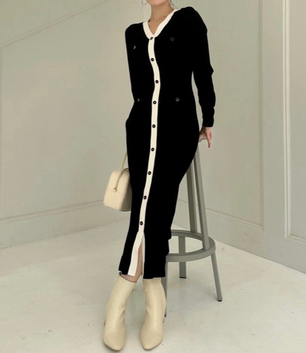 🌹SNIDEL【新作】美シルエットのニットワンピース🌹 | ウサギ