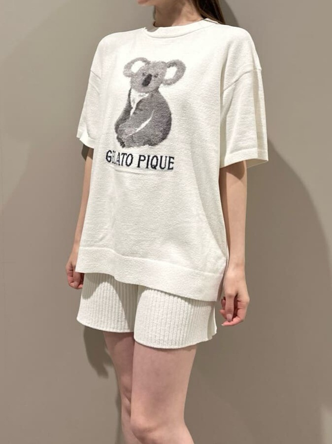 gelato pique 🍀コアラジャガードプルオーバー・リブショートパン