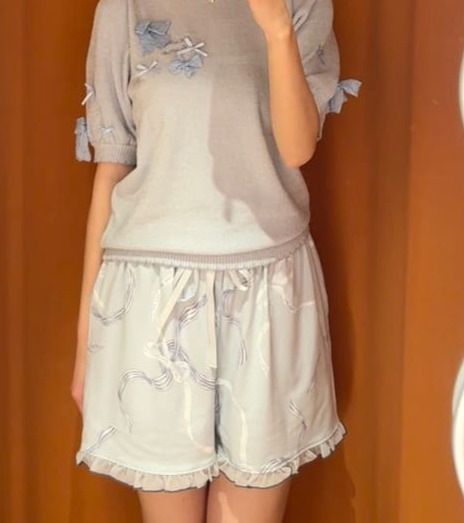 タグ付新品 SNIDEL Moispro 開襟シャツ & ショートパンツ SNIDEL HOME🎀【Moispro】ショートパンツ🎀 | ウサギオンラインストア