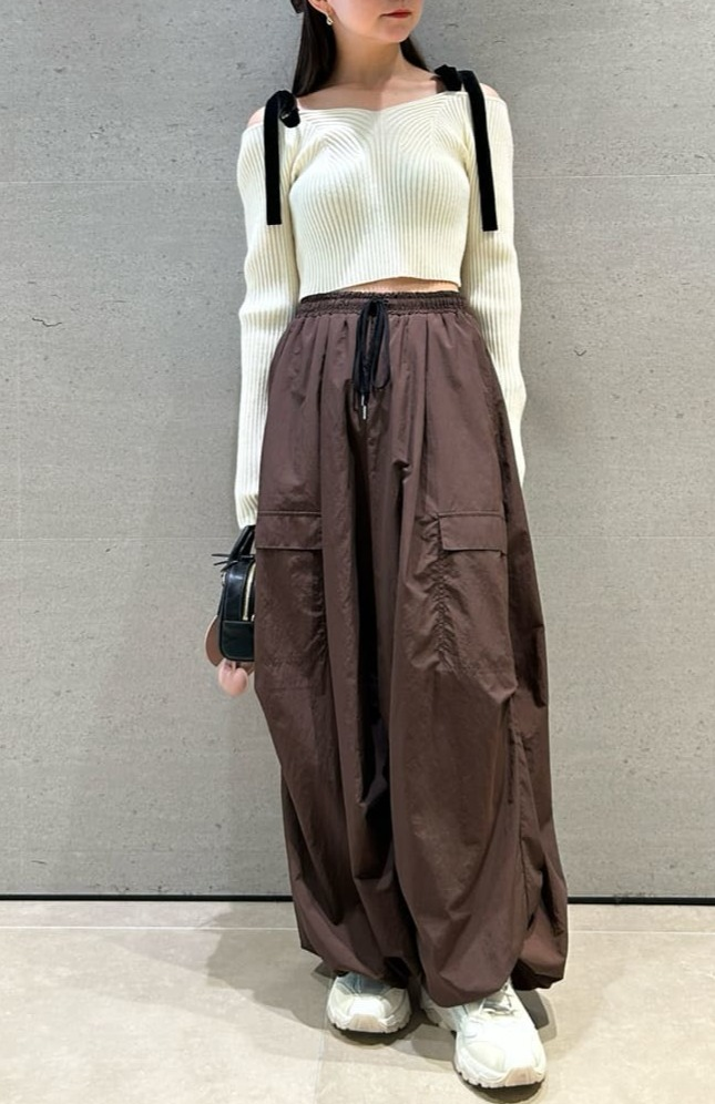 SNIDEL　🌷ショルダーリボンオフショルニットプルオーバー🌷