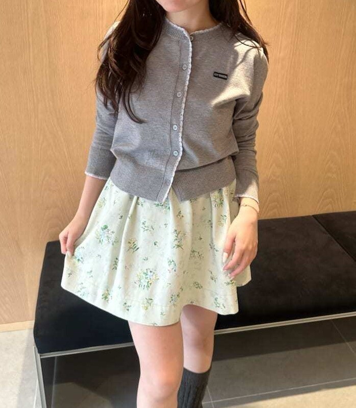 LILY BROWN　💫スカラップトリムニットカーディガン💫