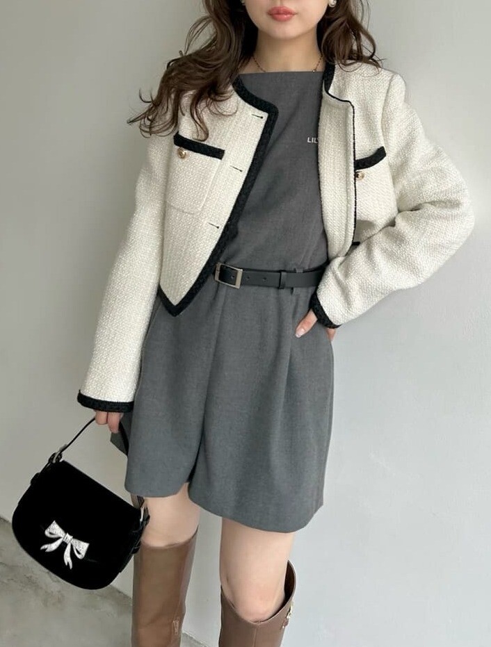 LILY BROWN👼ベルト付きミニロンパース👼