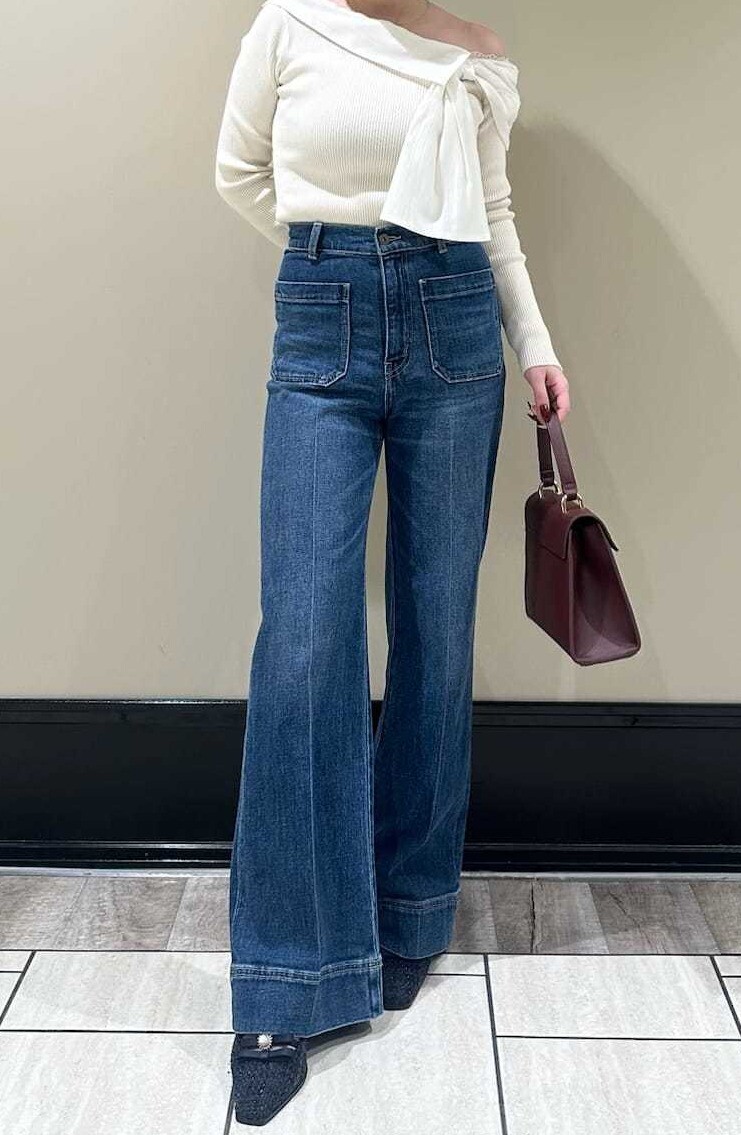 LILY BROWN　🐻ストレートフレアデニムパンツ🐻