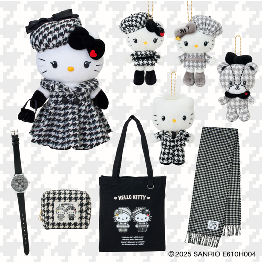 ハローキティ モノクロガーリーふたごコーデデザインシリーズ