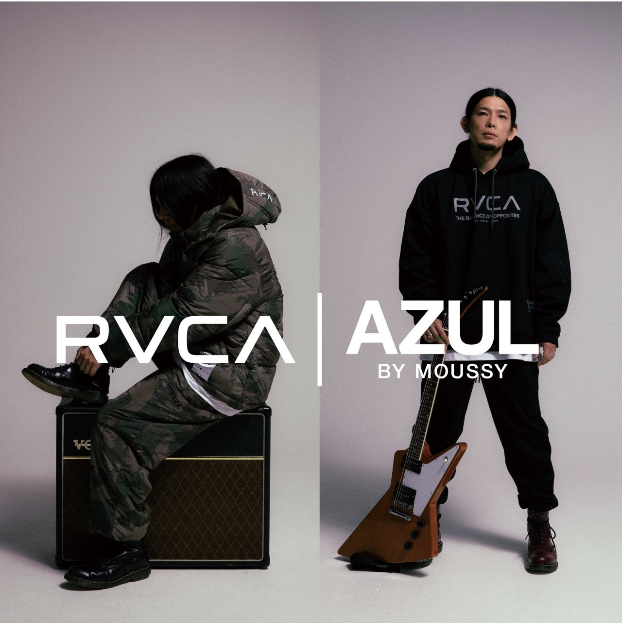 AZUL BY MOUSSYが「RVCA（ルーカ）」との冬のコラボレーションアイテムを12月8日(月)より発売開始！