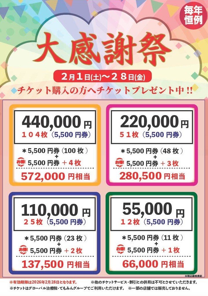 チケットキャンペーン