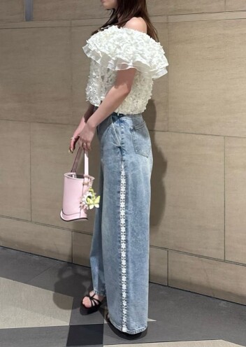 FRAY I.D　🥐サイドラインワイドデニムパンツ🥐