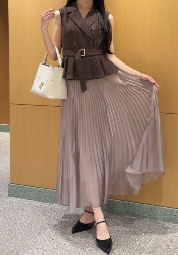 SNIDEL ✨スイッチングジレワンピース✨