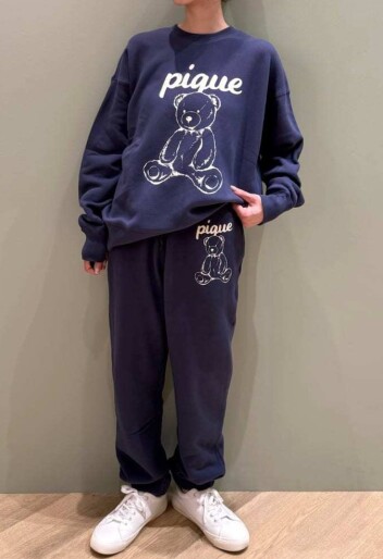 gelato pique　🍧【UNISEX】裏毛ワンポイントロングパンツ・裏毛ワンポイントプルオーバー🍧