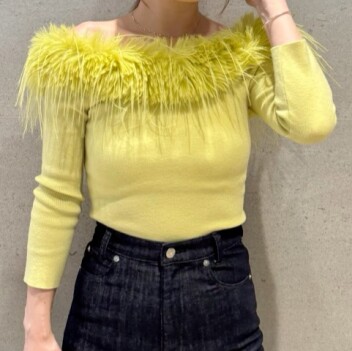 SNIDEL 💚 ふわふわと上品なニットプルオーバー 💚