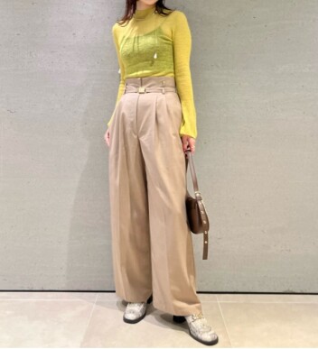 🍂LILY BROWN【新作】きれいめワイドパンツ🍂