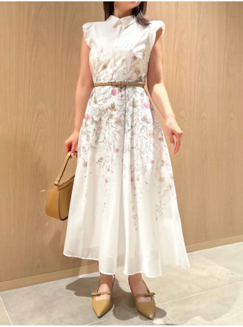 CELFORD　🌼【洗える】パネルフラワーワンピース 🌼