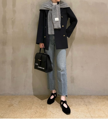💙Mila Owen 脚長美脚で鉄板人気の裾段差デニムパンツ💙