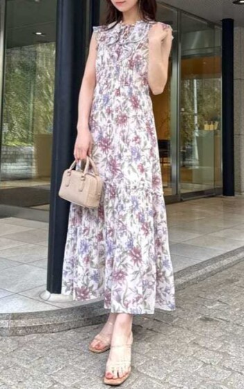 SNIDEL　🌼ふんわりプリーツプリントワンピース🌼