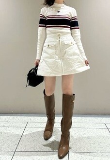 ✨【LILY BROWN×MARY QUANT】✨デイジー刺繍ソフトリブニットトップス