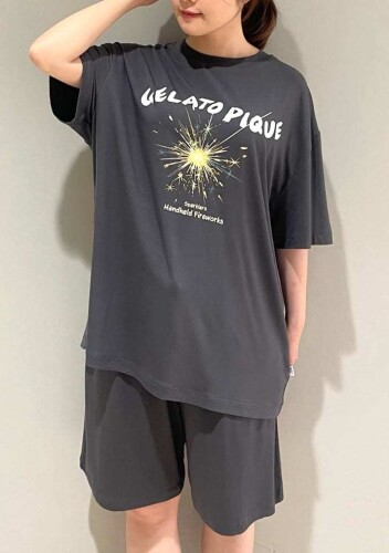 gelato pique　夏祭りの懐かしいモチーフを描いた接触冷感のセットアップ🎇🧸