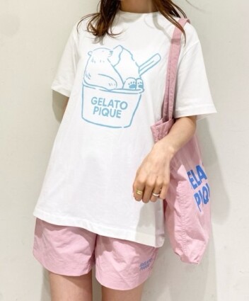 gelato pique✨ NEW 🫧しろくまワンポイントTシャツ×ナイロンショートパンツ🫧