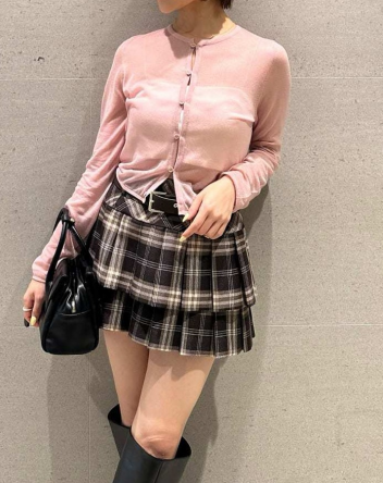 SNIDEL 🍎ベルトセットティアードスカショーパン🍎