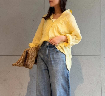 MilaOwen 🌷100％天然素材の涼やかな大人シャツ🌷