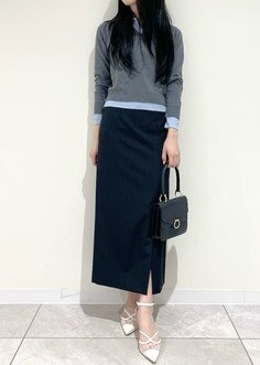 LILY BROWN　🌙シャツレイヤードニットトップス🌙