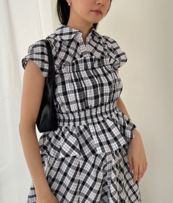 【SALE】SNIDEL Sustainableビスチェコンビシャツワンピース