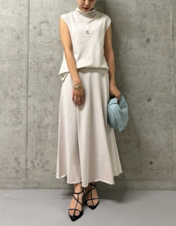Mila Owen ドレープデザインフレアスカートニットSET 入荷✨
