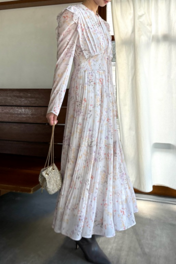 SNIDEL 👼 人気のウエストシャーリングプリーツワンピース 👼