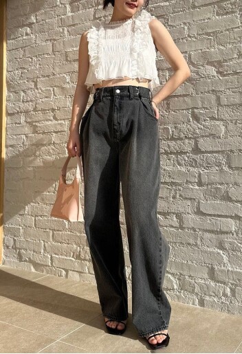 ✨SALE✨SNIDELワイドシルエットデニム👖💕
