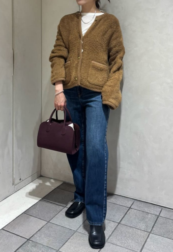 MilaOwen 💗金釦ムートンライクボアニットカーディガン💗