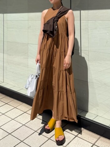 Mila Owen　一枚でサマ見え👀大人のティアードマキシ丈ワンピ✨