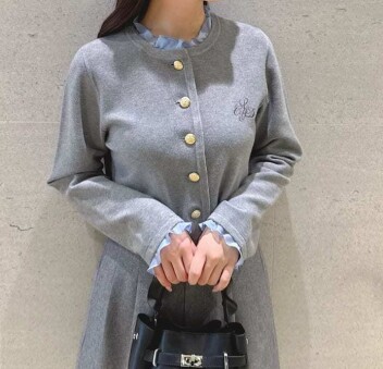 🌙CELFORD🌙フリルデタッチャブルカーディガン