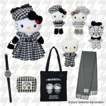 ハローキティ モノクロガーリーふたごコーデデザインシリーズ