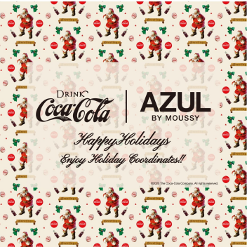 AZUL BY MOUSSYがCoca-Cola®とのコラボアイテムを12月1日(月)に店舗発売開始！